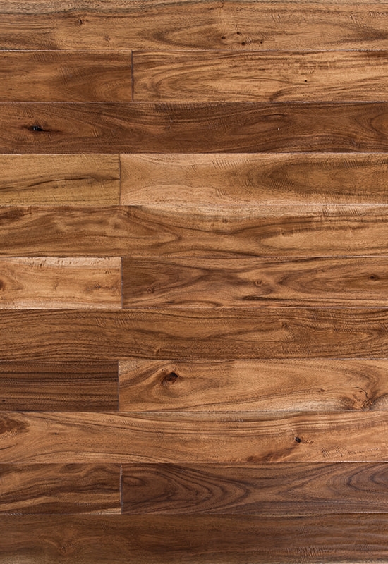 Lantai Leaf Leaf Acacia Kecil 90mm Lantai Kayu Pepejal Tangan